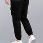 Black Heavy Gauge Cargo Joggers